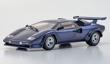 Lamborghini Countach LP 5000 Quattrovalvole Dark Blue Metallic/Tan Interior 1:18