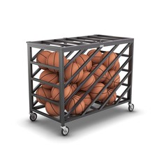 Premium Portable Ball Storage Locker  Basketball or Volleyball Storage Ball ...