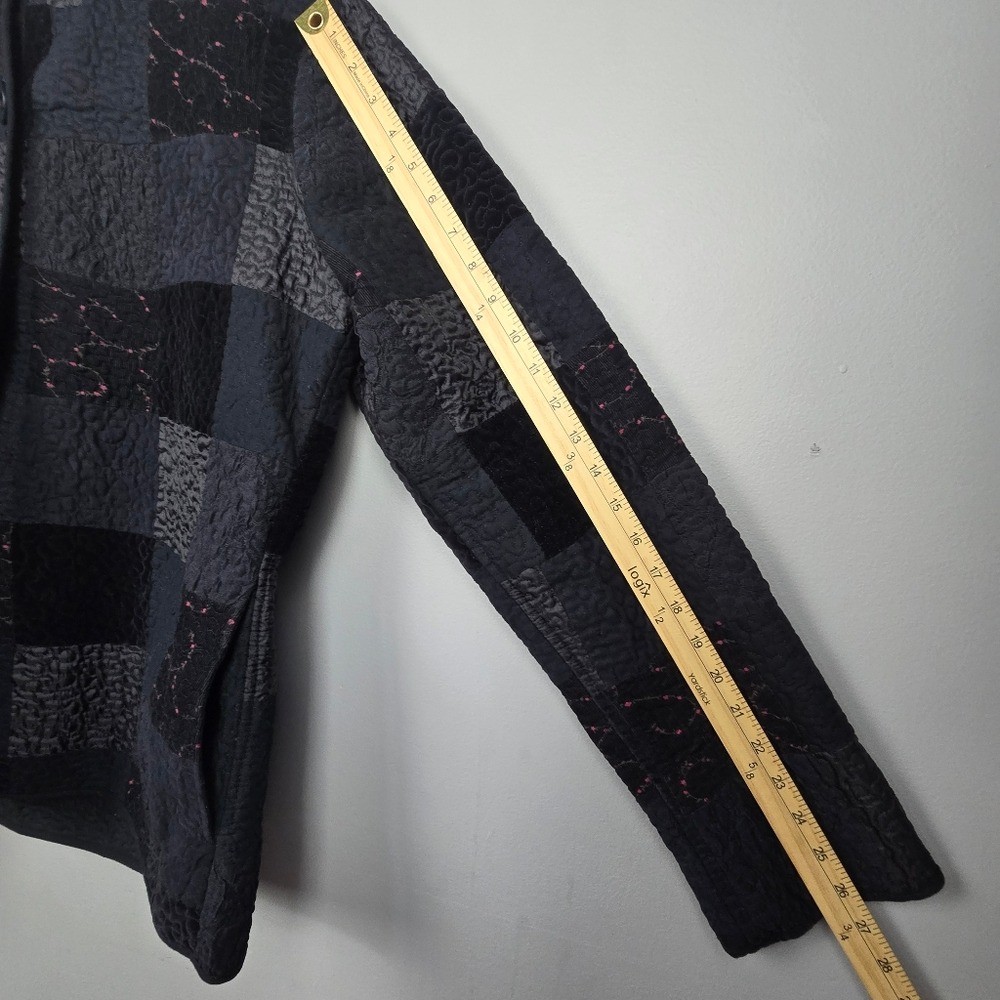 Donna Sharp Vintage Quilt Patchwork Button Up Jac… - image 11