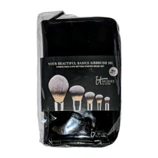 IT Makeup Brushes Beautiful Basics Airbrush 5 Pcs & Case Ulta Brush Set NEW GIFT