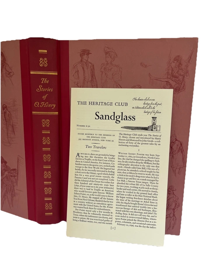 The Stories of O. Henry Heritage Press John Groth 1965 w Slipcase +Sandglass Ltr Foto 2 de 4