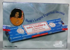 NAG CHAMPA Agarbatti Incense 12 - 40 Gram Boxes 480 Grams Satya Sai Baba 