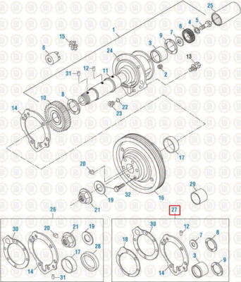 Accessory Drive Minor Repair Kit for Cummins 855 N14. PAI # 151540