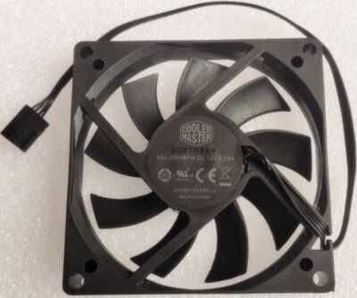 CoolerMaster DF0801512RFLN 12V 0.14A 8015 8CM PWM 4PIN / #D3