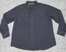 NordicTrack Vented Shirt Men's XL Plaid LS Button Down Hiking Camping Fishing