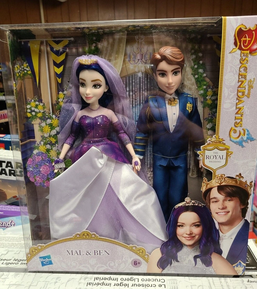 Descendants Mal and Ben Dolls, Inspired by The Royal Wedding