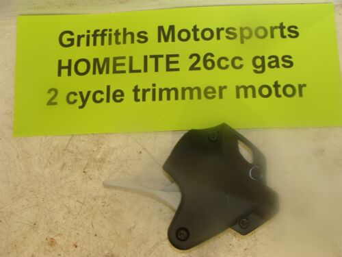 HOMELITE 26cc gas 2 cycle string trimmer finger trigger throttle lever housing