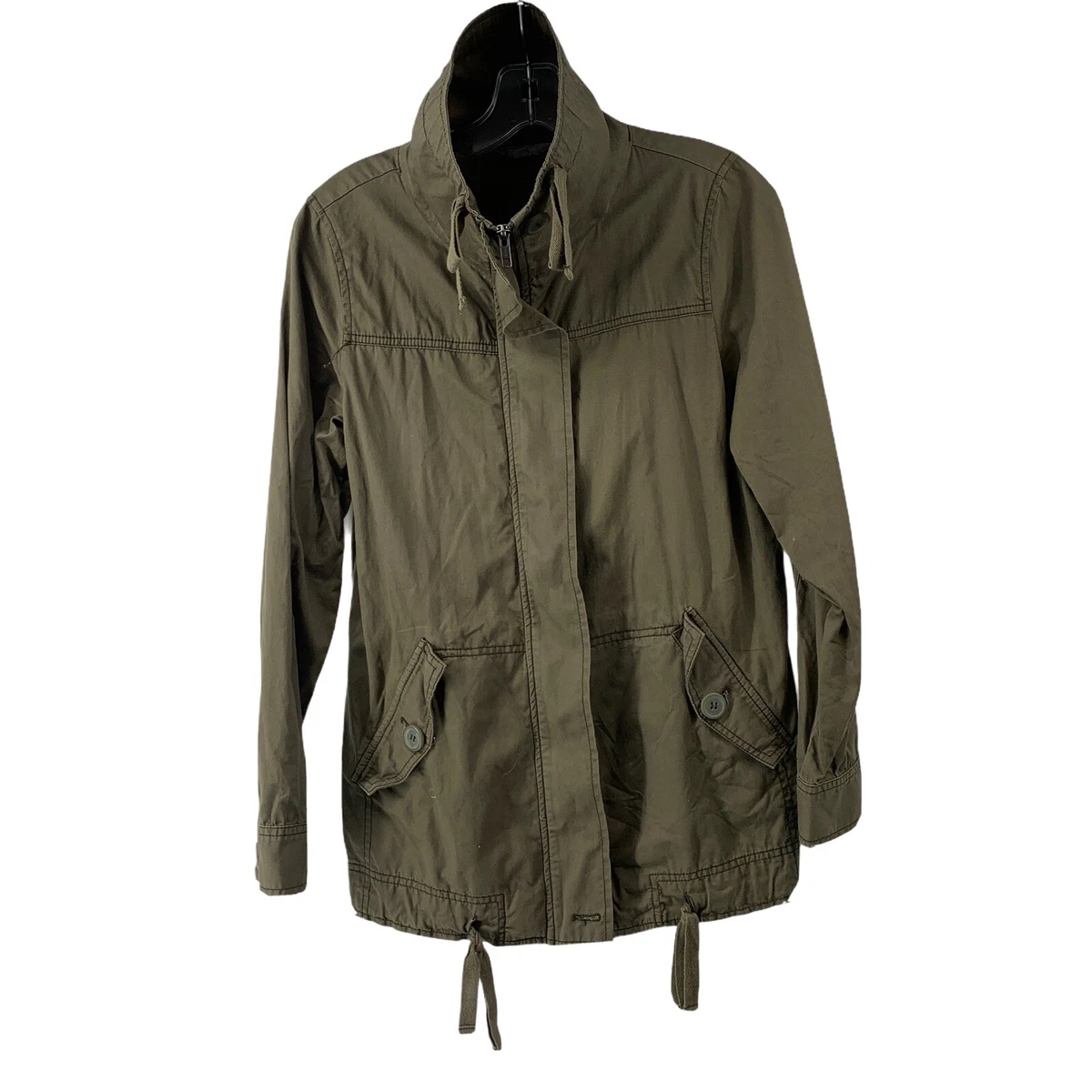 Army Green Womens Lightweight Utility Jacket Rubbish Brand Womens