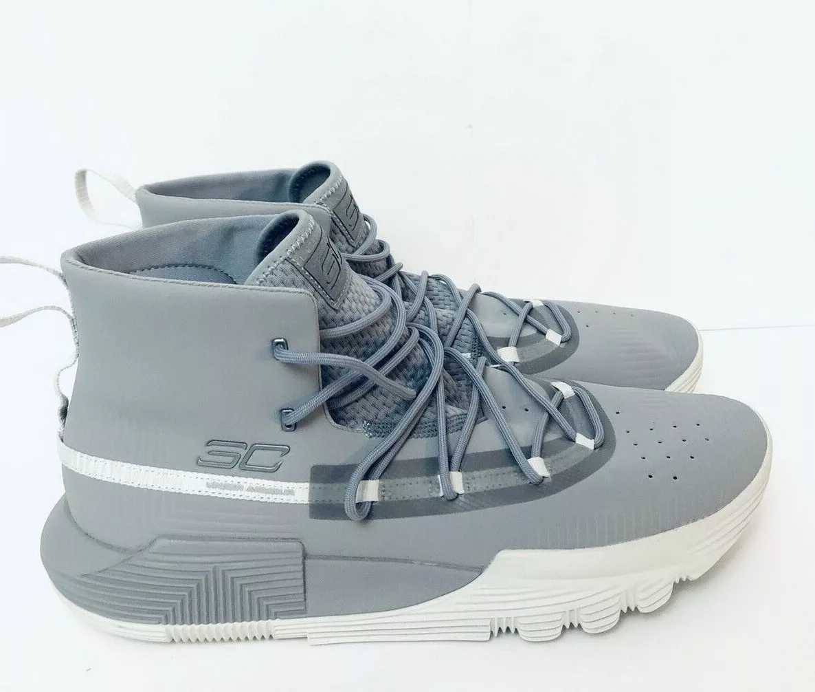 UNDER ARMOUR SC 3ZERO II BASKETBALL GRAY SHOES SIZE 12.5 3020613