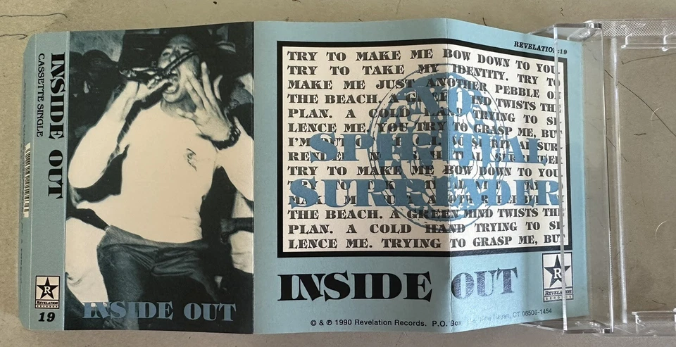 Inside Out / Rage Against The Machine Zach De La Rocha’s Original Band Cassette - Image 4 of 4