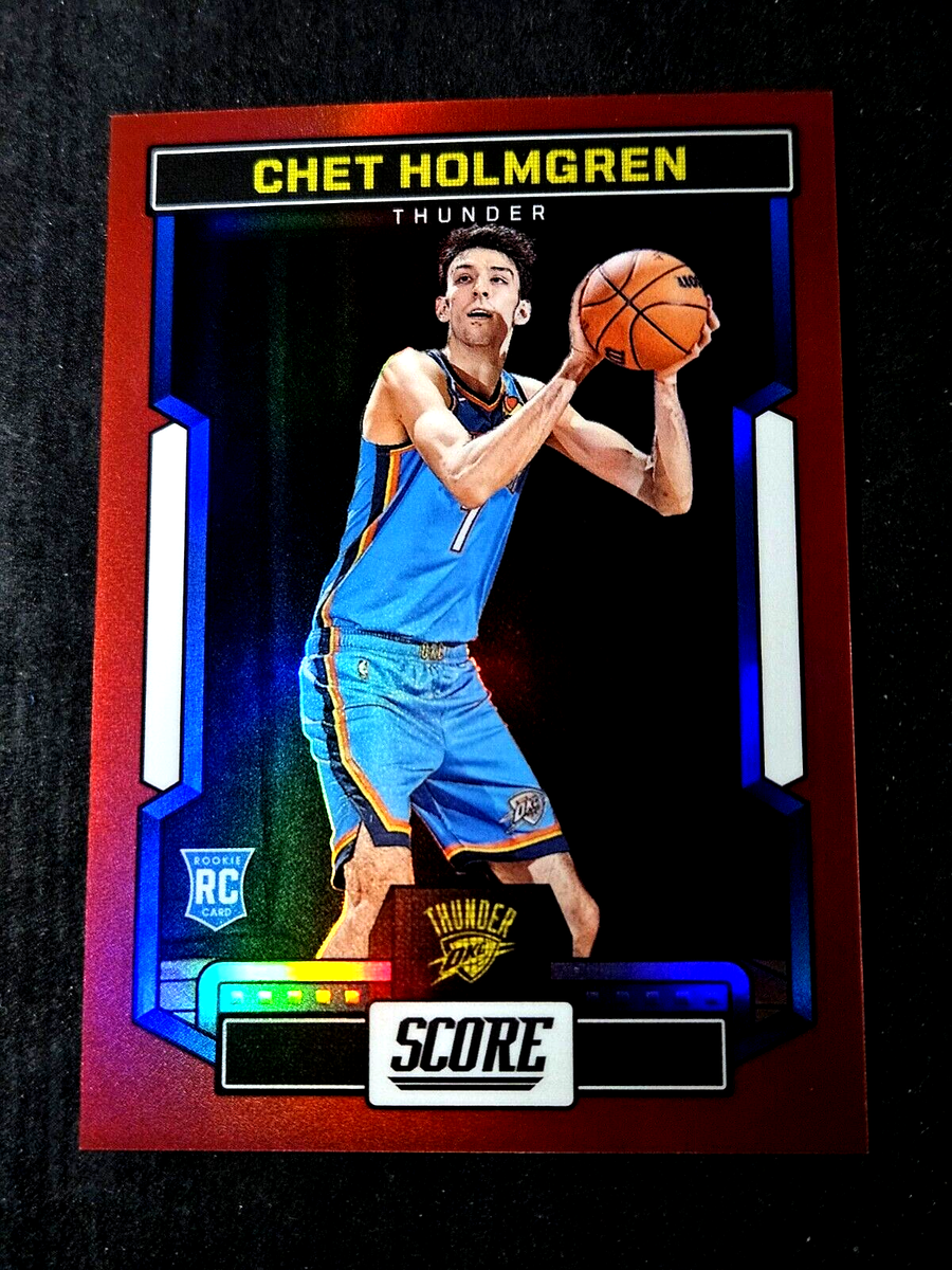 2022-23 Panini Score Chet Holmgren Rookie Red Prizm /149