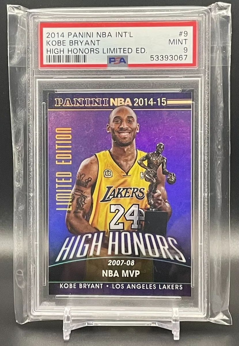 2014 Panini Kobe Bryant MVP High Honors Limited Edition Lakers Holo Prizm PSA 9