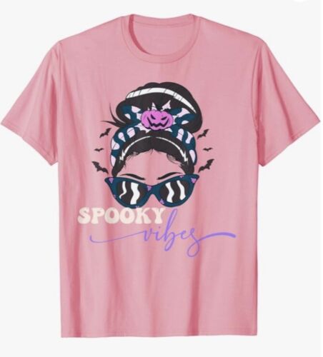 Momster mom mum Halloween high bun spooky pastel vibes retro T-Shirt Barbiecore - Picture 1 of 1