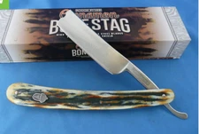 ROUGH RIDER CINNAMON STAG DAMASCUS RAZOR  KNIFE RYDER RARE DISCONTINUED  RR2159