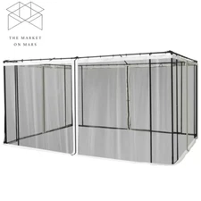 Replacement Mesh Mosquito Netting Screen Walls for 10 ft. x 13 ft. Patio Gazebo