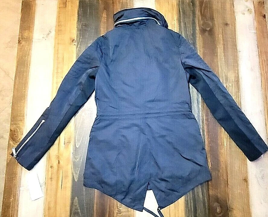 Chaqueta para mujer BCBGeneration nueva con etiquetas gabardina abrigo negro talla XS precio de venta sugerido por el fabricante 248,00 USD Foto 2 de 4