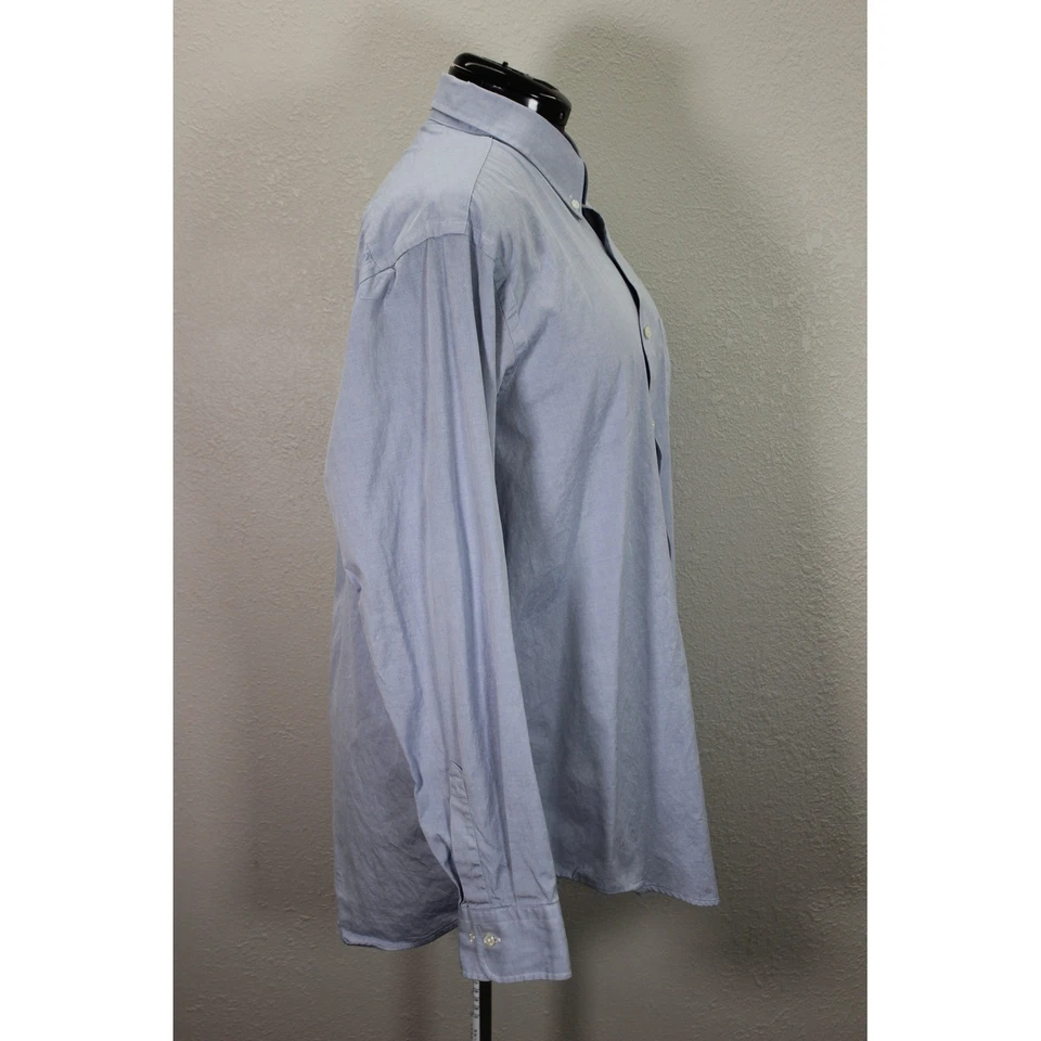 Camisa de vestir Chaps Ralph Lauren vintage con escudo abotonado para hombre 34/35 Foto 2 de 4