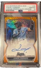 JUNIOR CAMINERO 2023 Bowman Chrome Prospect Auto #d/25 Orange PSA 10 GEM MINT
