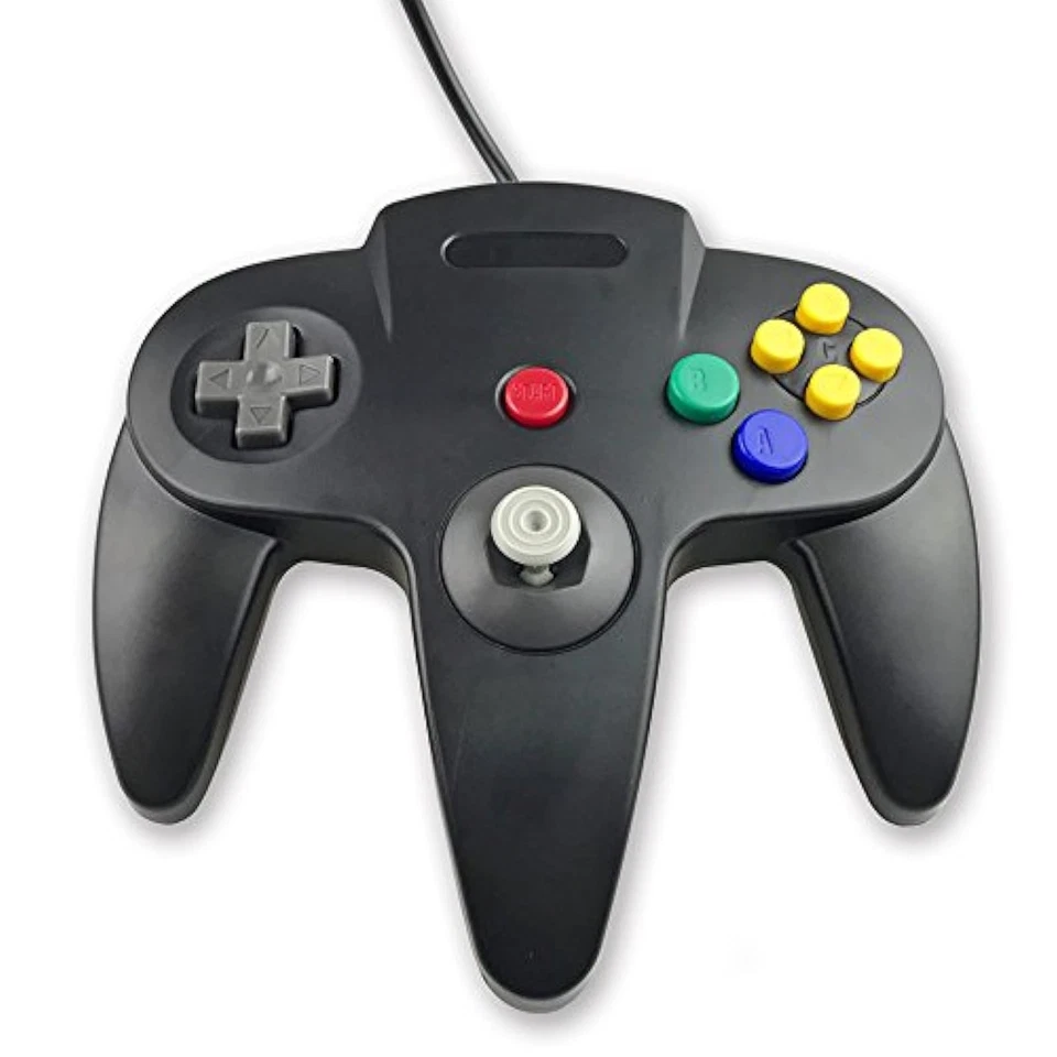 Classic Retro Wired Controllers For N64 Black And Gold - Image 2 of 3