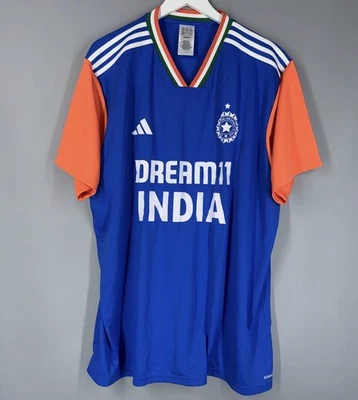 INDIA CRICKET JERSEY SHIRT 2024 ADIDAS SIZE L JN3145 FW24 INTERNATIONAL - Image 1 of 4