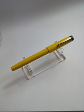 Parker BIG RED Yellow Ballpoint Pen Made In USA Vintage Needs Ink