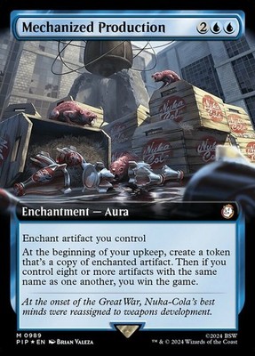 Light Play x 1 Mechanized Production - Surge Foil - Extended Art Fallout Variant