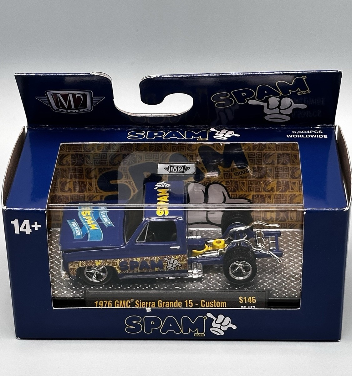 2026 M2 Machines 1976 GMC Sierra Grande 15 Custom Spam Square body