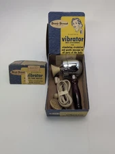 VTG HANDY-HANNAH Corded Electric VIBRATOR w/ 3 Attachments & Original Box WORKS