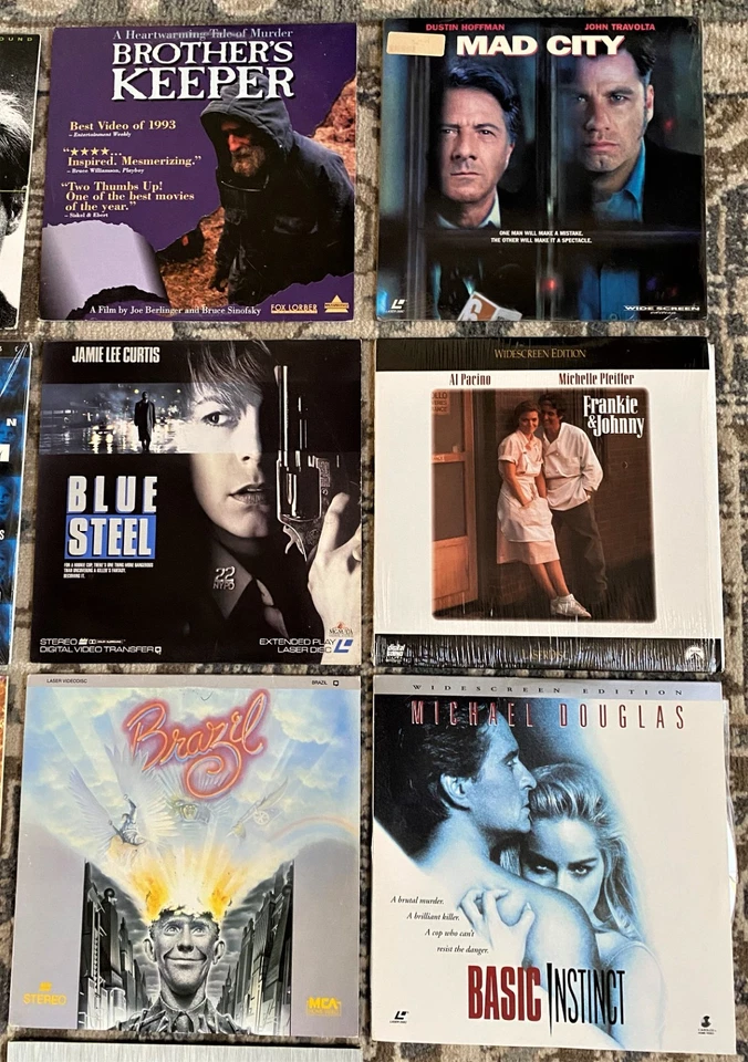 LD LASERDISC LOT of 10 EX ACTION / DRAMA: BRAZIL-RANSOM-PATRIOT GAMES++ VG+ - Image 3 of 4