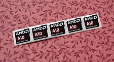 Lot of 10 AMD A10 Elite Quad Core Stickers 16.5 x 19.5mm APU A Seies Case Badge