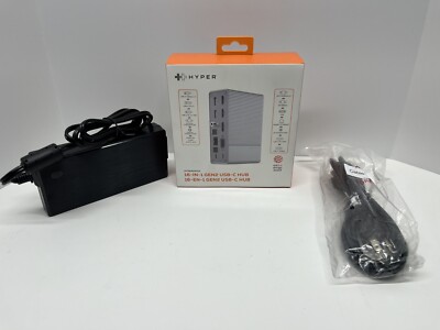 Hyperdrive GEN2 16-in-1 USB-C Docking Station W/ 180W Power Adapter