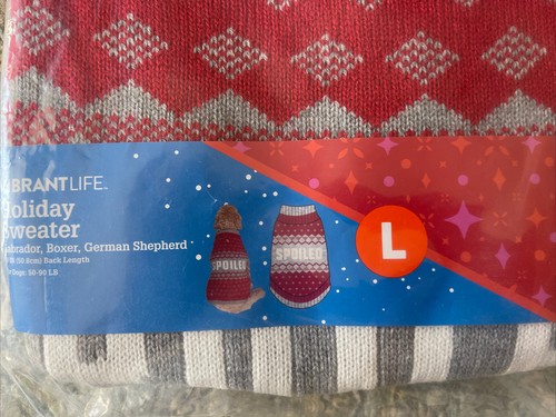 NIP—2 VIBRANT LIFE PET SWEATER M. 20-50lbs , Beagle standard poodle 20” - Picture 7 of 7