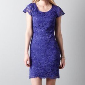 loft scalloped sheath dress