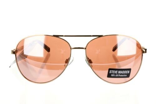 Steve Madden Gold And Coral Aviator Womens Sunglasses S5670  display picture 1