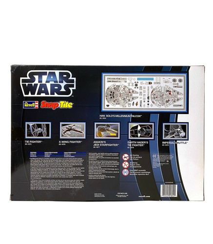 Revell Star Wars Han Solo Millennium Falcon Snap-Tite #85-1854 NIB RARE HTF - Picture 5 of 7