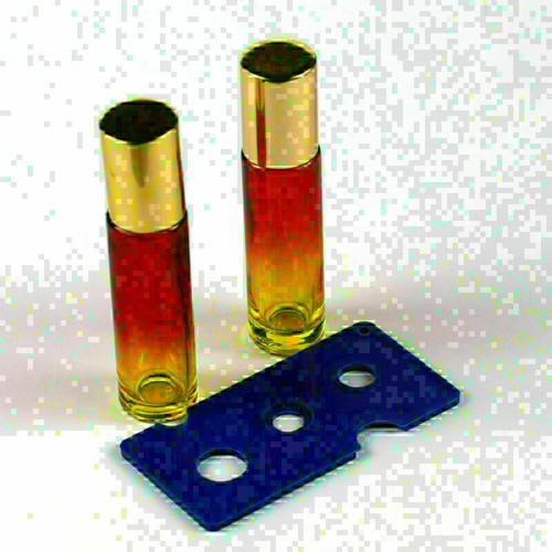 1~100X 5/10ml THICK Gradient Glass Roll On Bottles Metal/Glass Roller Ball Oils - Picture 21 of 35
