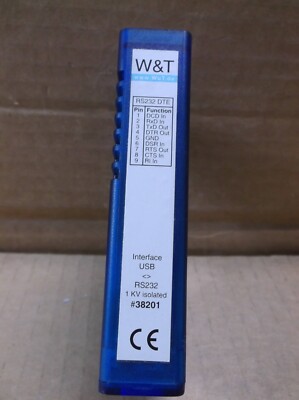38201 W&T Electronics Wiesemann & Theis USB Zu RS232 Konverter Einheit Modul