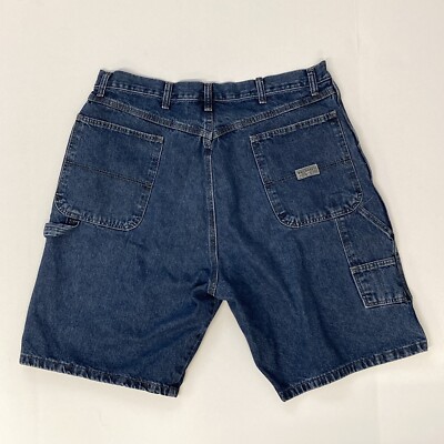 Wrangler Carpenter Jeans Men's Denim Shorts Size 36 Blue 100