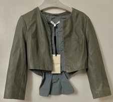 Twenty8twelve By Sienna Miller New Genuine Grey Sheep’s Leather Jacket Size Uk 6