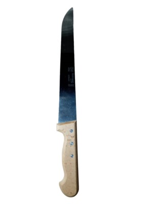 Langes Solingen Messer 25cm Klinge Holzgriff Rostfrei Dünnschliff Handabzug
