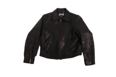 Chaqueta de cuero Schott NYC. Mujer Mediana Hecha en EE. UU. - Imagen 1 de 4
