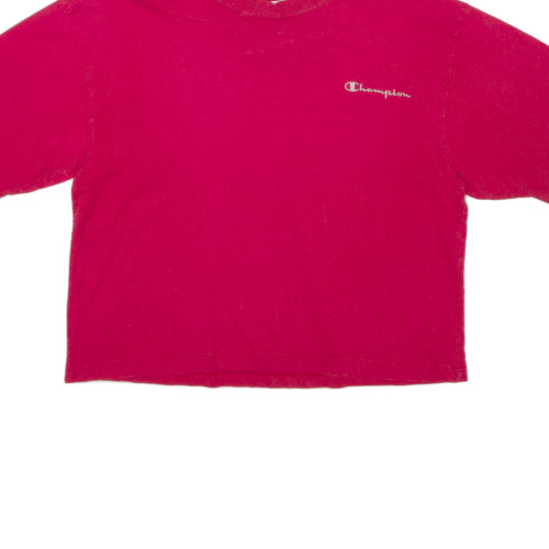 CHAMPION Crop Mens T-Shirt Pink L - Picture 5 of 6