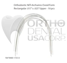 10 pcs Niti Arch Wires OVOID form Rectangular USA Seller Orthodentalusa Corp