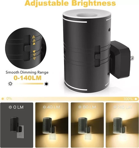 LED Night Light Plug In, Modern Night Lights Plug into Wall, Dusk to Dawn Sensor - Picture 4 of 4