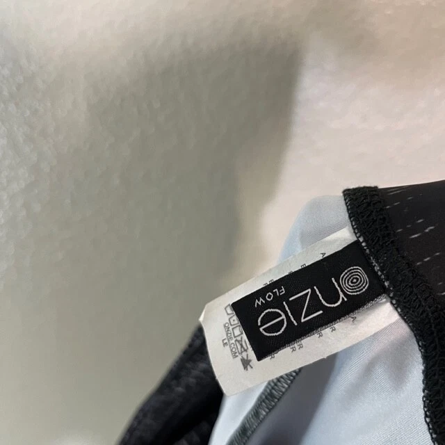 Onzie Leggings Womens Medium Large Black White Art Print Yoga Hippie Gym - Image 4 of 4