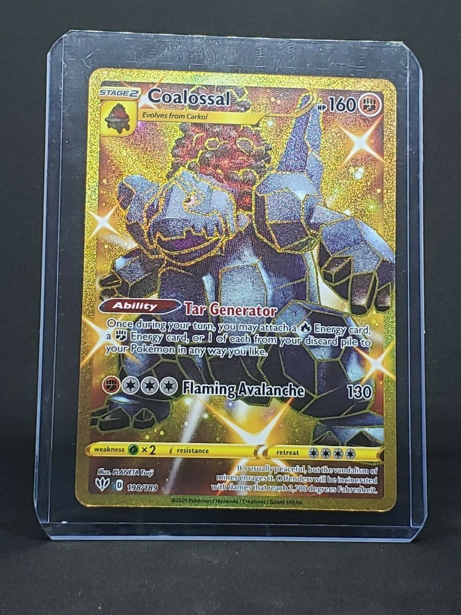 gold coalossal pokemon card price - Sword & Shield - Battle Styles - - 080/163 Card Number / Rarity Pokmon Collectors Gold Secret Rare