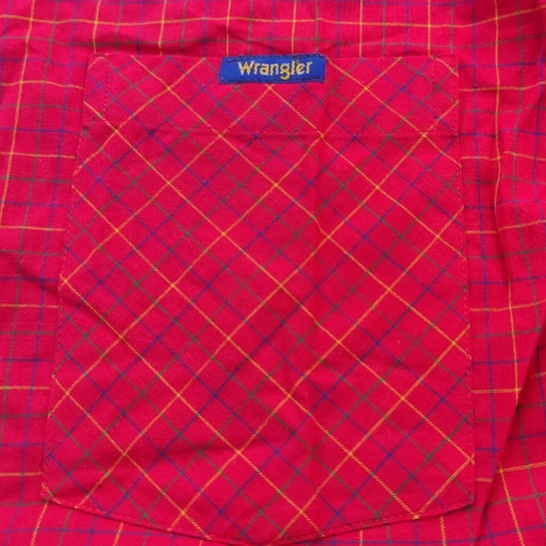 Wrangler camicia maniche corte a quadretti vintage 90S western country taglia M - Imagen 5 de 9