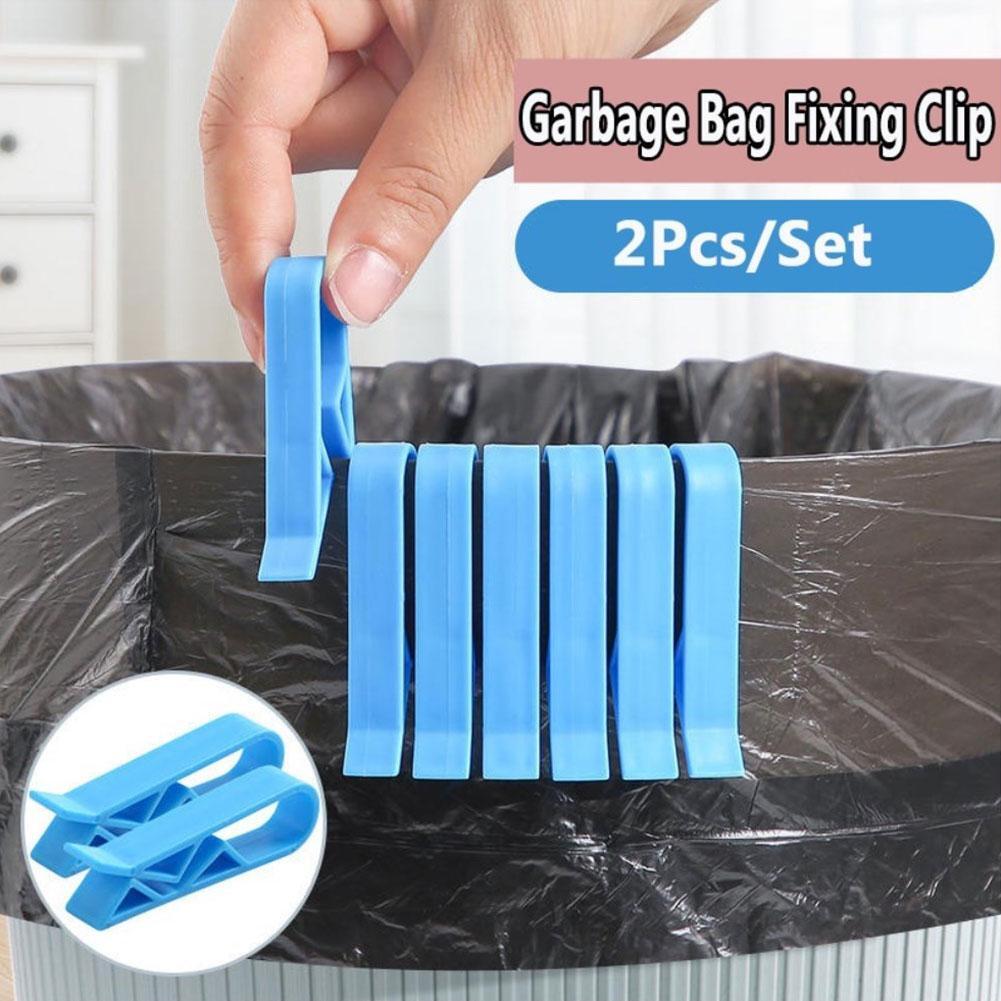Small Garbage Bag Clip Trash Bin Fixing Clamp P0Z8