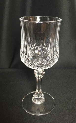 Vintage 7.25" Tall 8 oz ~ Water Goblet ~ Longchamp ~ Cristal D'Arques Durand