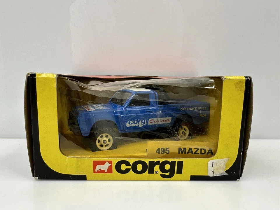 Vintage 1983 Corgi Mazda B1600 4x4 Pickup Truck Blue 495 HTF - Image 2 of 4